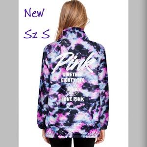 🛑SOLD VS Pink tie dye coach’s jacket S M